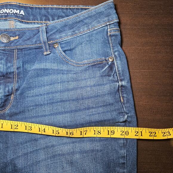 Sonoma Jeans Women’s Size 12 Dark Wash Bootcut Denim Comfort Stretch Casual - Picture 10 of 12